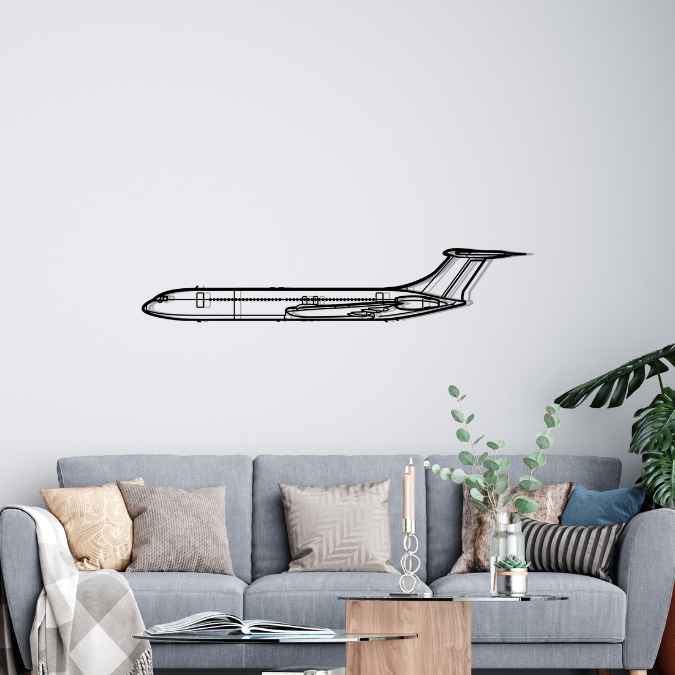 Décoration murale en métal - VC-10 Silhouette aircraftvibes