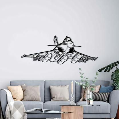 Décoration murale en métal - Rafale Angle