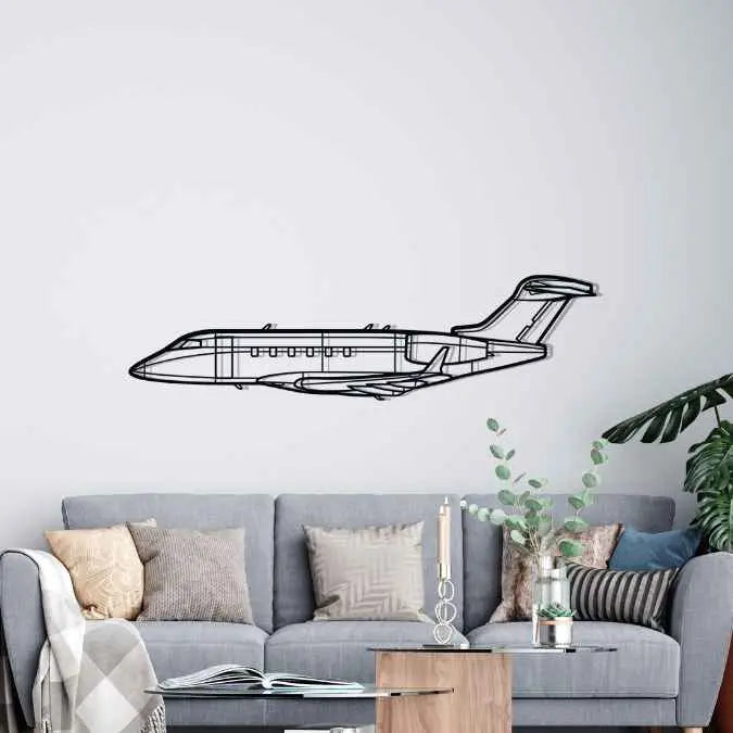 Décoration murale en métal - Challenger 300 aircraftvibes