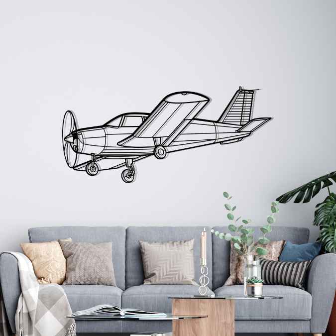 Décoration murale en métal - P28A Cherokee aircraftvibes