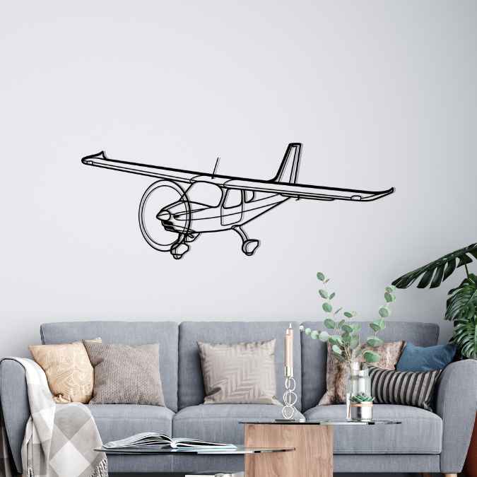 Décoration murale en métal - High Wing aircraftvibes