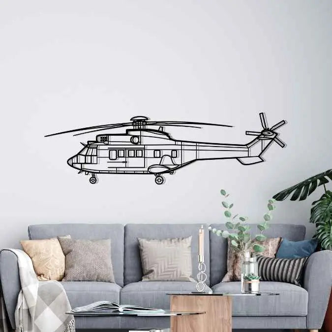 Décoration murale en métal - AS332 Super aircraftvibes