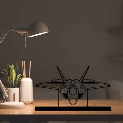 Décoration murale en métal - F-22 Raptor