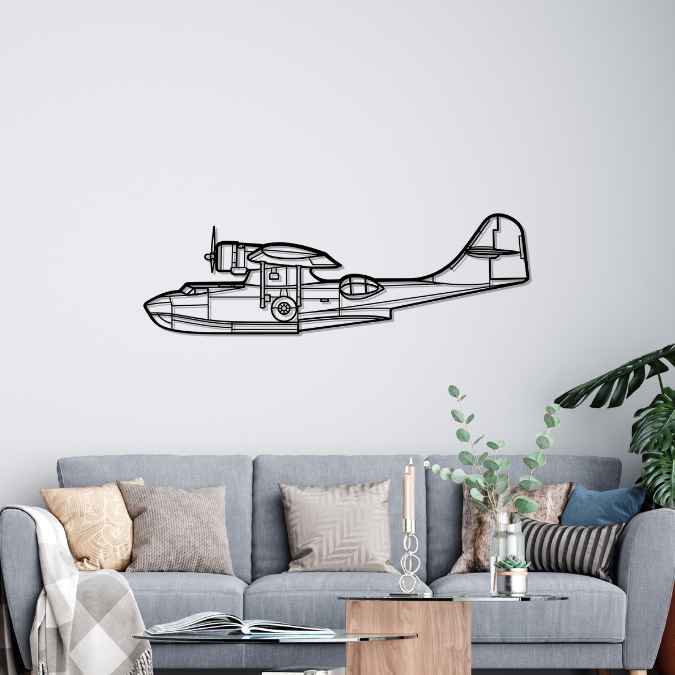 Décoration murale en métal - PBY Catalina aircraftvibes
