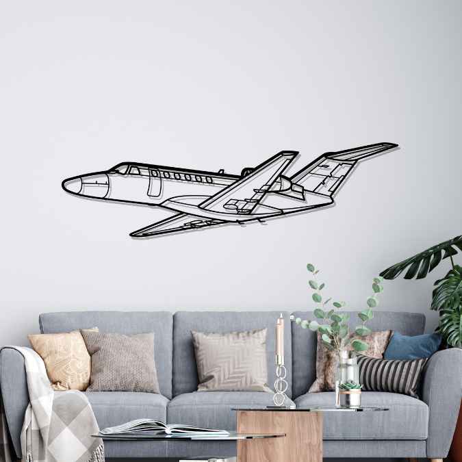 Décoration murale en métal - Citation CJ2 aircraftvibes