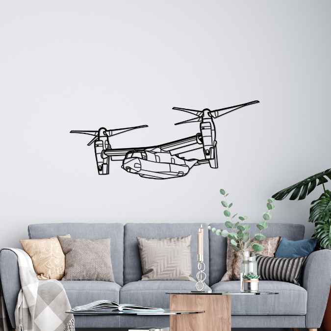 Décoration murale en métal - CV-22 Osprey