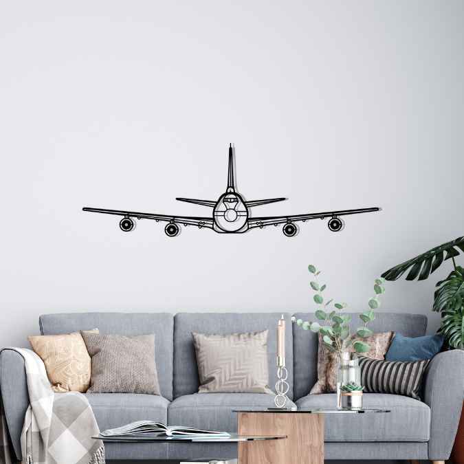 Décoration murale en métal - E-4B Front aircraftvibes