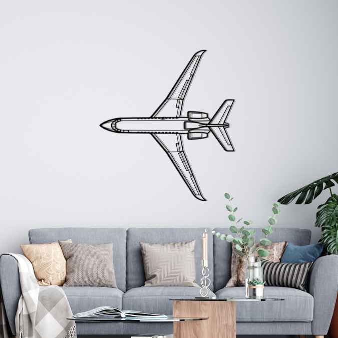 Décoration murale en métal - Falcon 900EX aircraftvibes