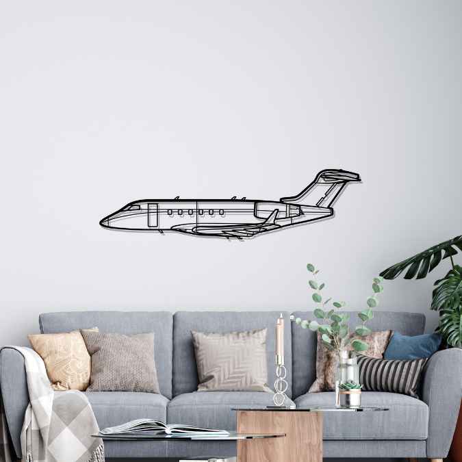 Décoration murale en métal - Challenger 350