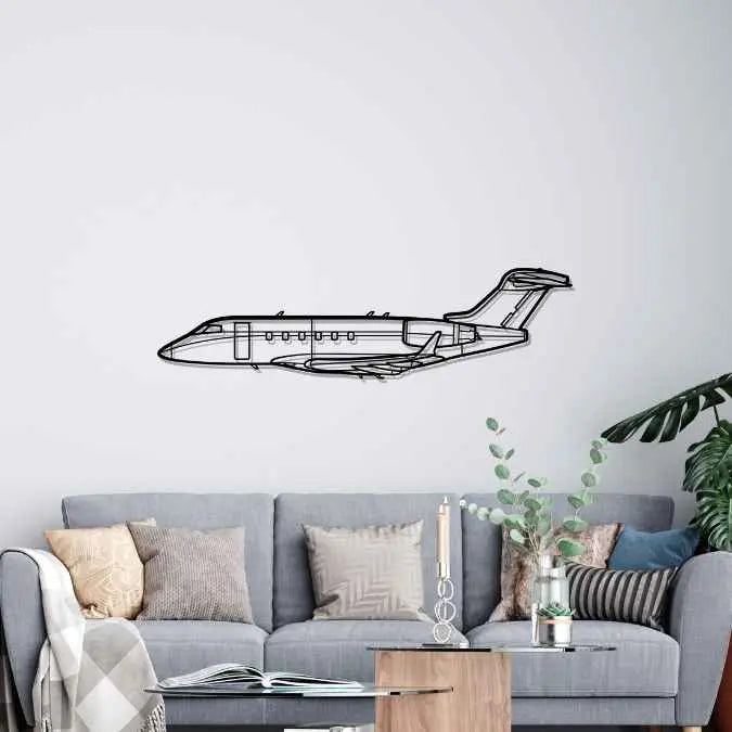 Décoration murale en métal - Challenger 350 aircraftvibes