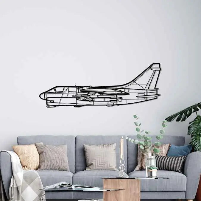 Décoration murale en métal - A-7D Corsair aircraftvibes