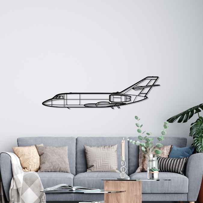 Décoration murale en métal - Falcon 20 aircraftvibes