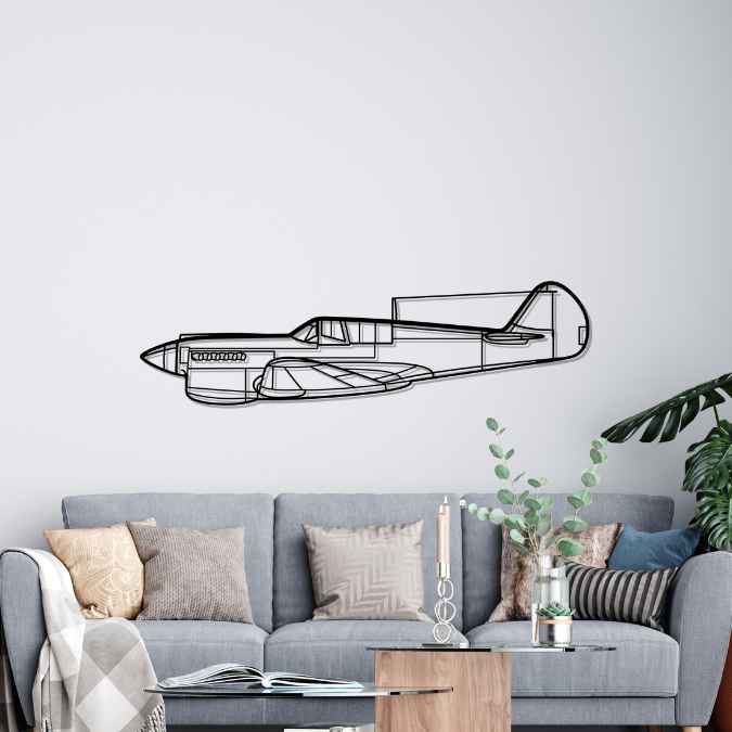Décoration murale en métal - P-40 Warhawk
