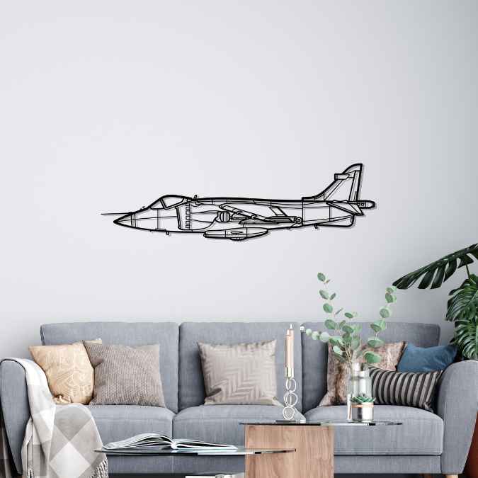 Décoration murale en métal - Sea Harrier aircraftvibes