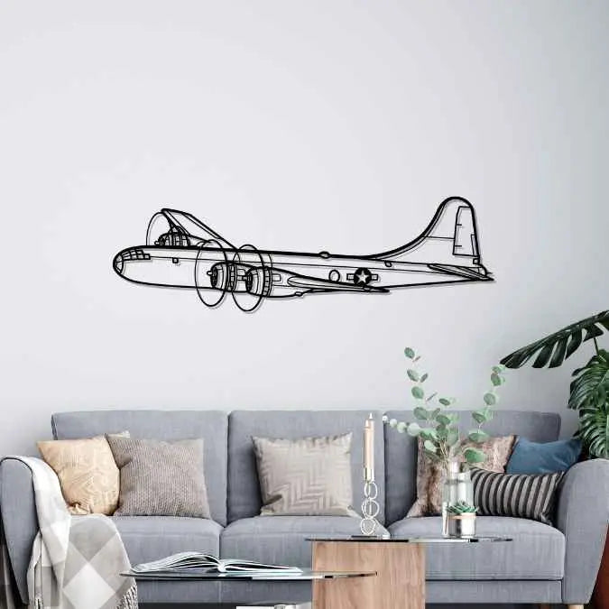 Décoration murale en métal - B-29 Superfortress aircraftvibes