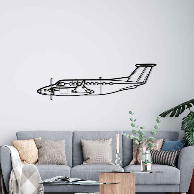 Décoration murale en métal - King Air aircraftvibes