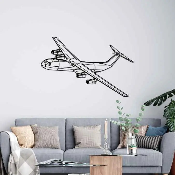 Décoration murale en métal - C-141B Starlifter aircraftvibes