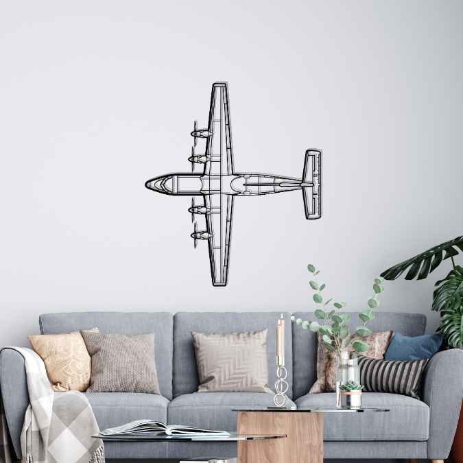 Décoration murale en métal - Dash 7 aircraftvibes