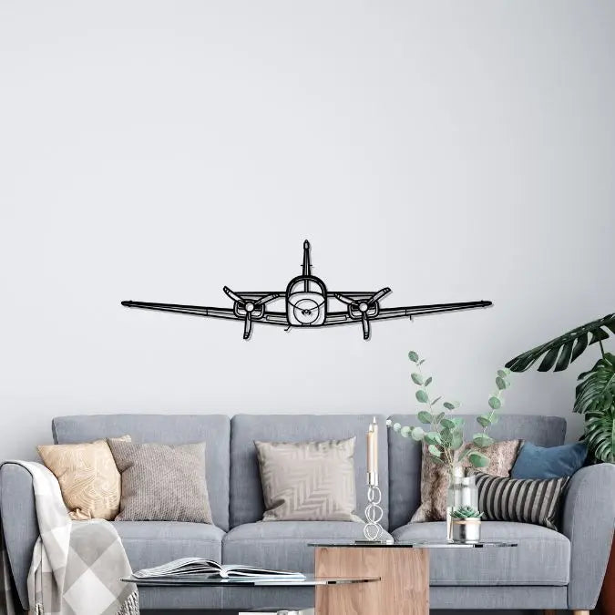 Décoration murale en métal - B55 Baron aircraftvibes
