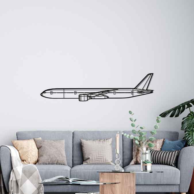 Décoration murale en métal - 777-9 Silhouette