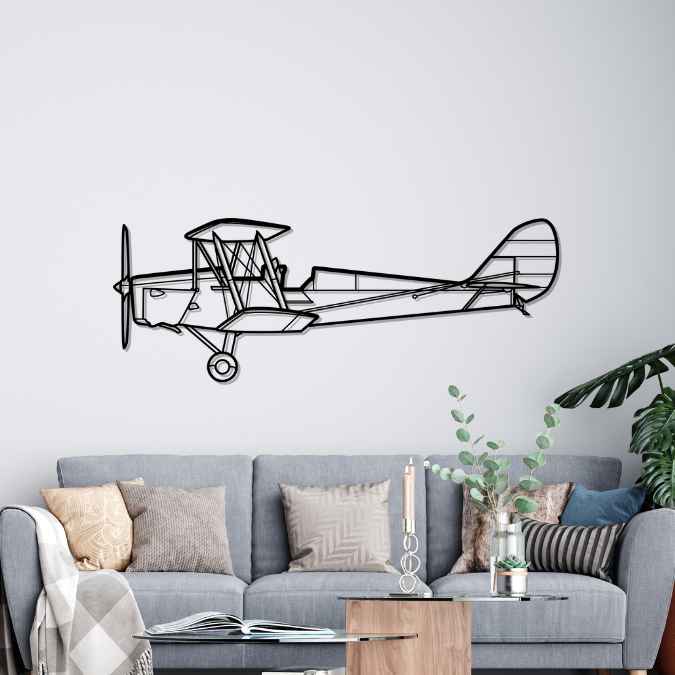 Décoration murale en métal - DH.82 Tiger aircraftvibes