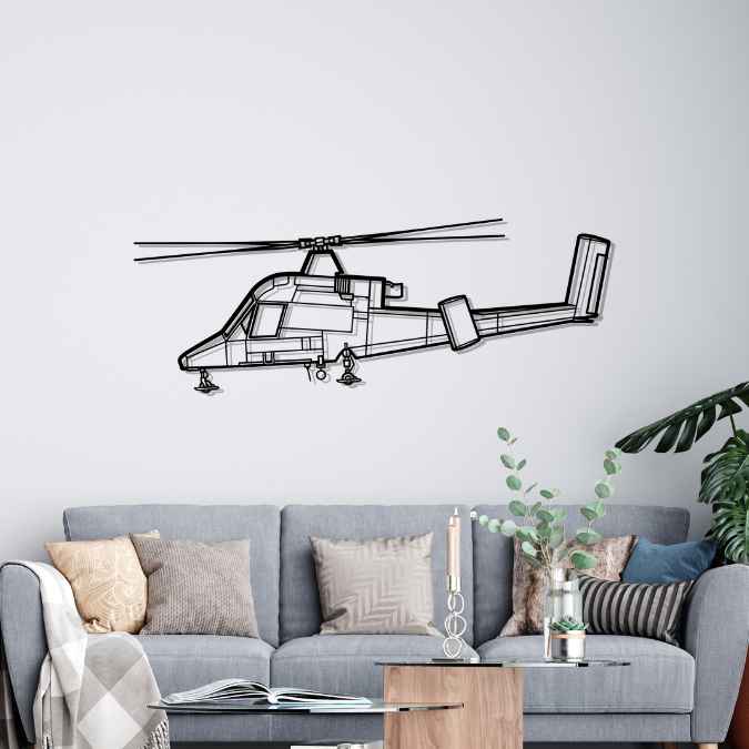 Décoration murale en métal - K-MAX Silhouette aircraftvibes