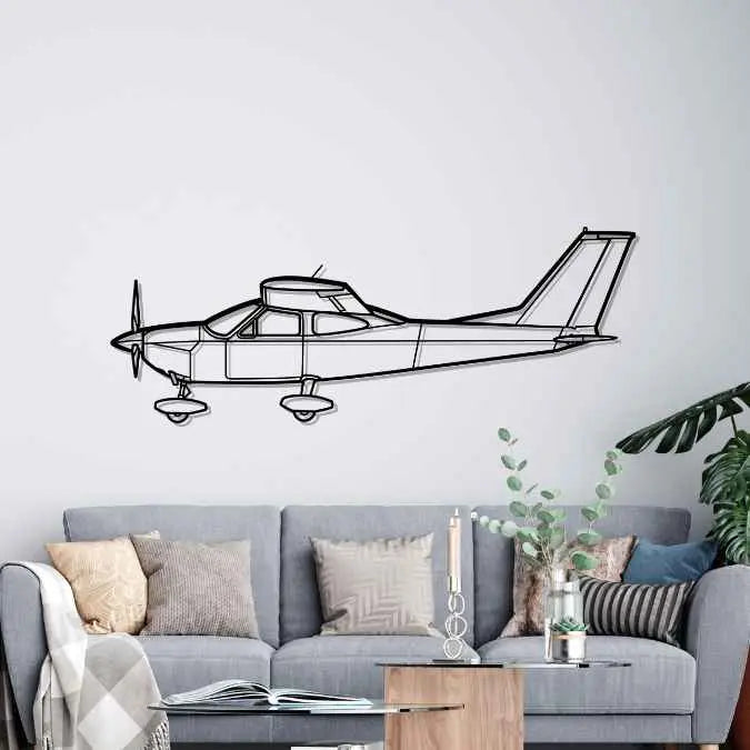 Décoration murale en métal - 177B Silhouette aircraftvibes