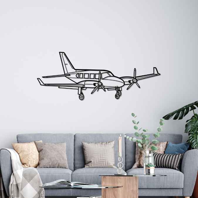 Décoration murale en métal - PA-31-310 Navajo aircraftvibes