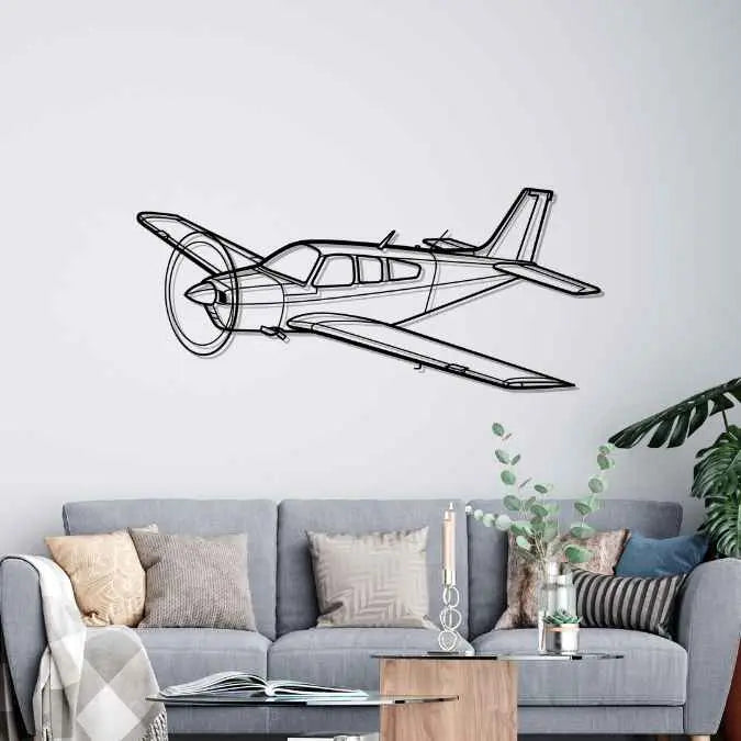 Décoration murale en métal - Bonanza F33C aircraftvibes