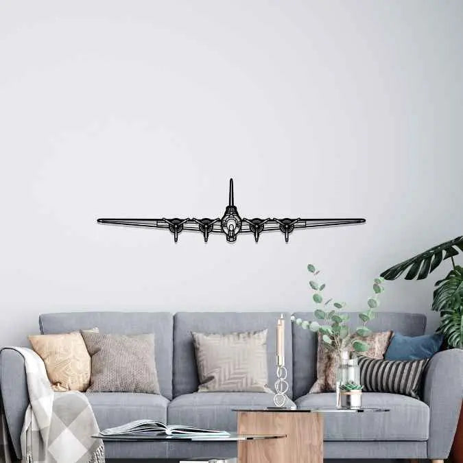 Décoration murale en métal - B-17 Flying aircraftvibes