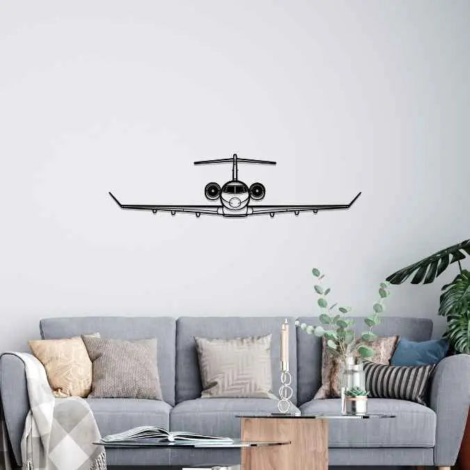 Décoration murale en métal - Challenger 3500 aircraftvibes