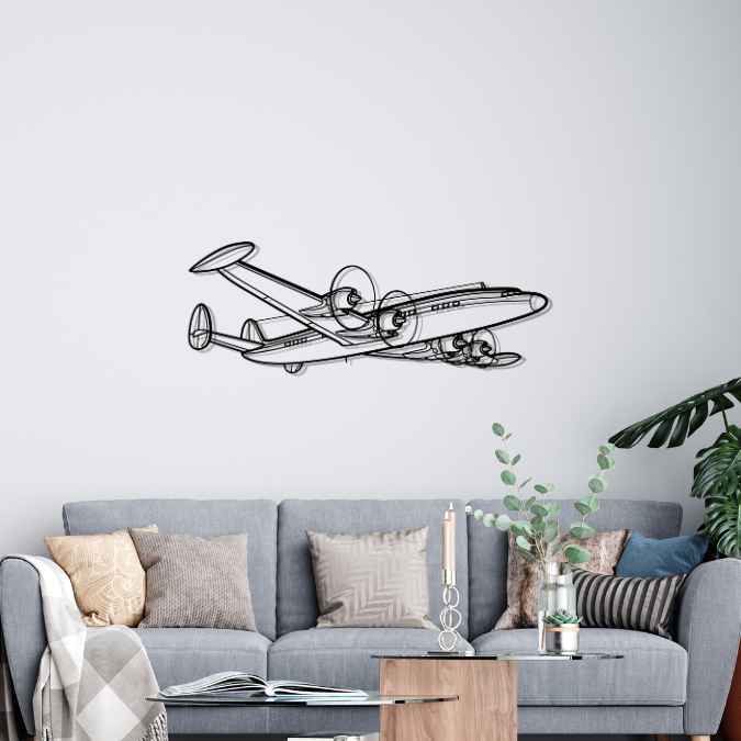 Décoration murale en métal - L-1049G Super aircraftvibes