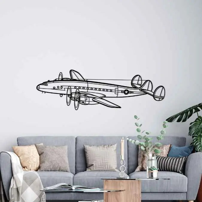 Décoration murale en métal - C-121A Constellation aircraftvibes