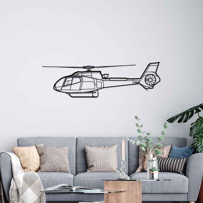 Décoration murale en métal - H130 Silhouette aircraftvibes