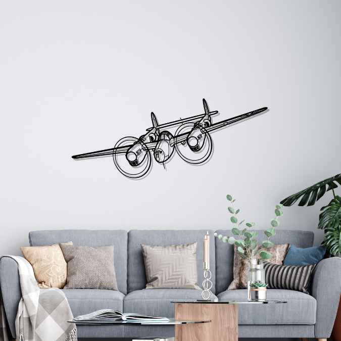 Décoration murale en métal - P-38J Lightning aircraftvibes