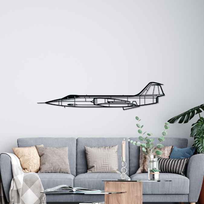 Décoration murale en métal - F-104G Starfighter aircraftvibes
