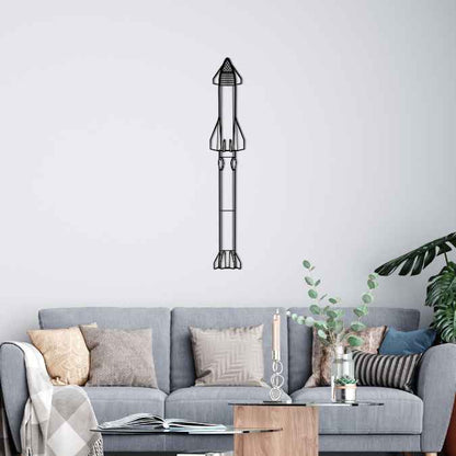 Décoration murale en métal - Starship Silhouette