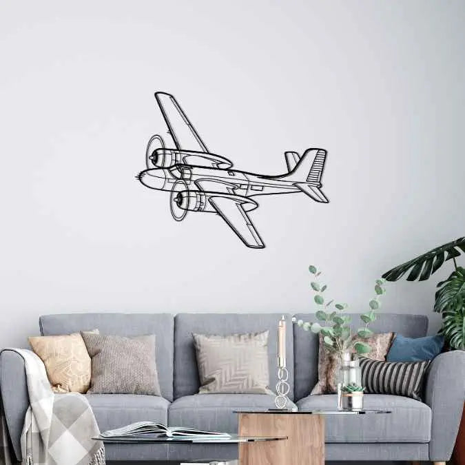 Décoration murale en métal - A-26 Invader aircraftvibes