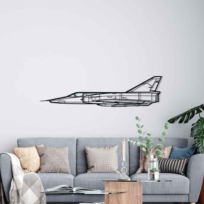 Décoration murale en métal - Mirage III aircraftvibes