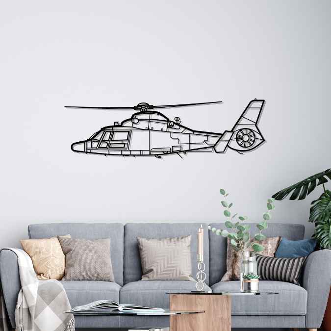 Décoration murale en métal - MH-65 Dolphin aircraftvibes