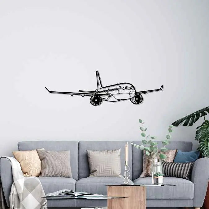 Décoration murale en métal - A220-300 Angle aircraftvibes