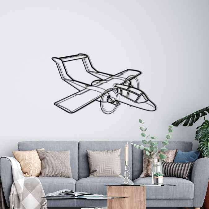 Décoration murale en métal - OV-10 Bronco aircraftvibes