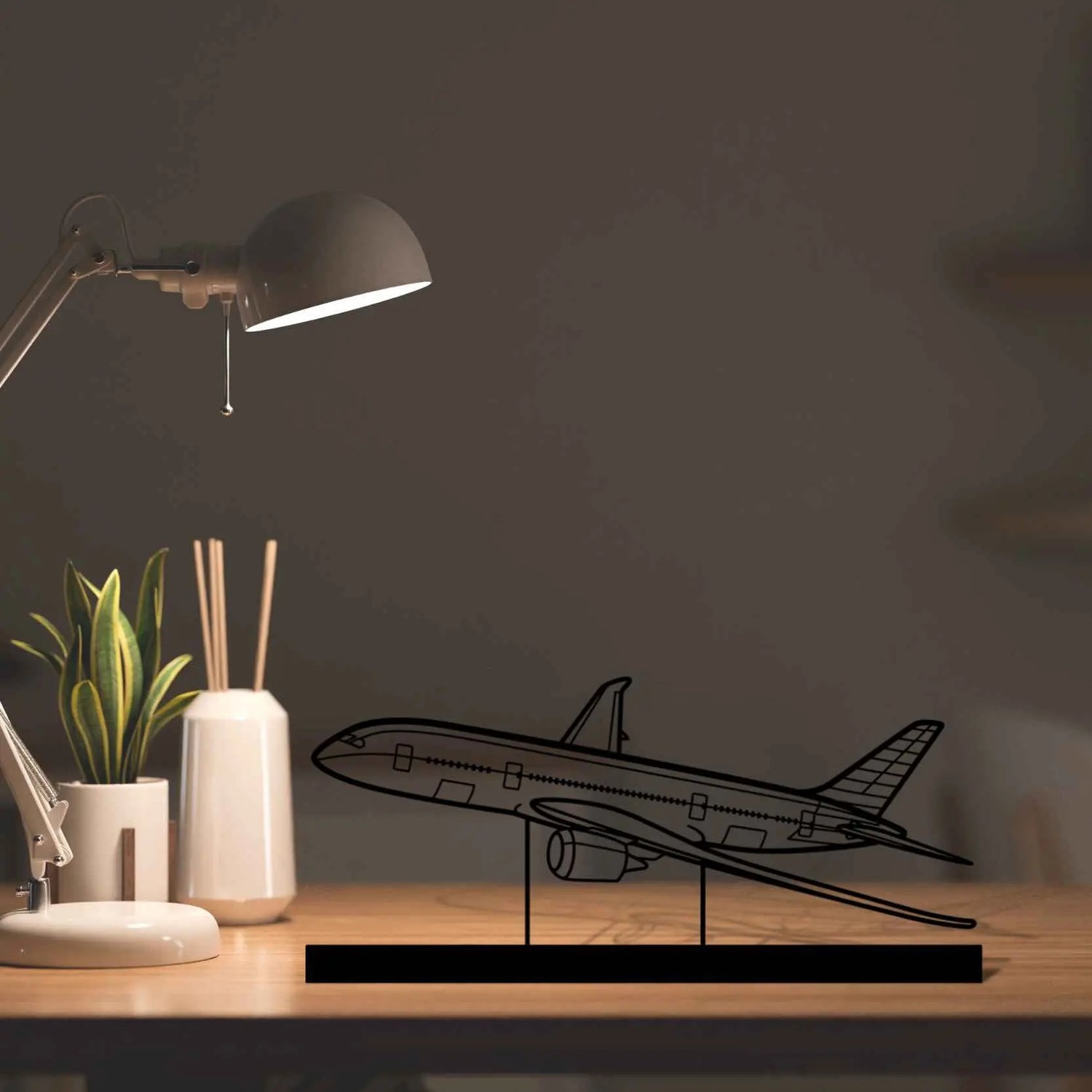 Décoration murale en métal - 787 Silhouette aircraftvibes