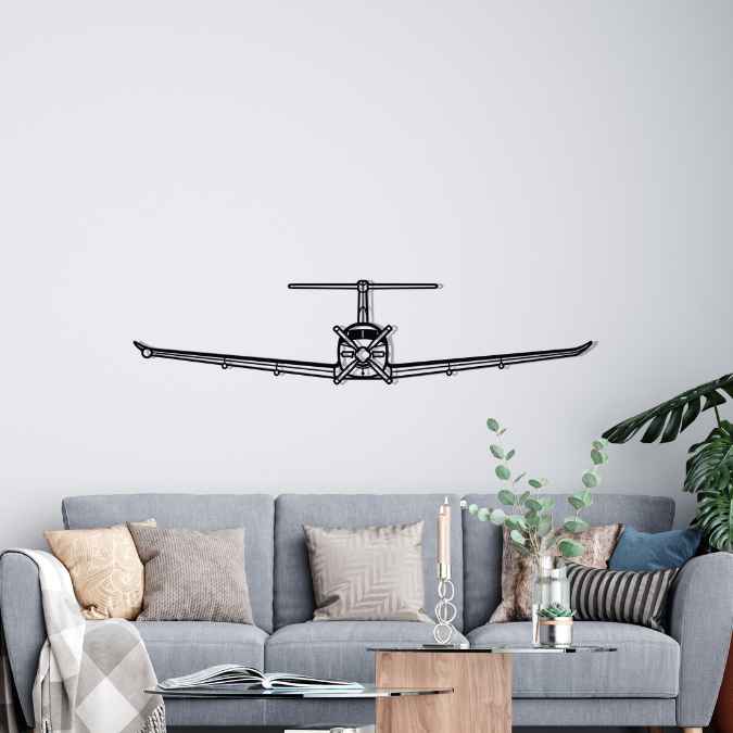 Décoration murale en métal - PC-12 NG aircraftvibes