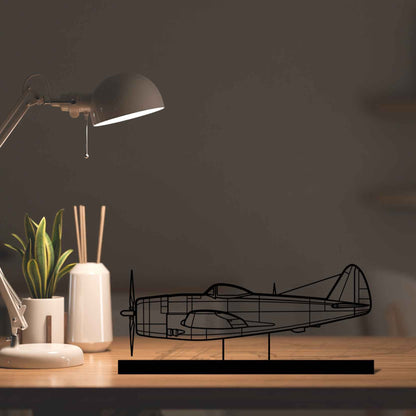 Décoration murale en métal - P-47D Silhouette