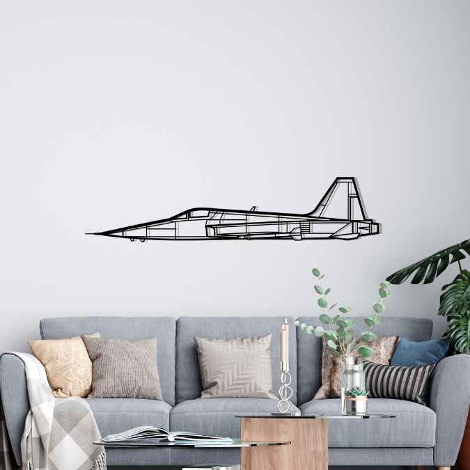 Décoration murale en métal - F-5 Silhouette aircraftvibes