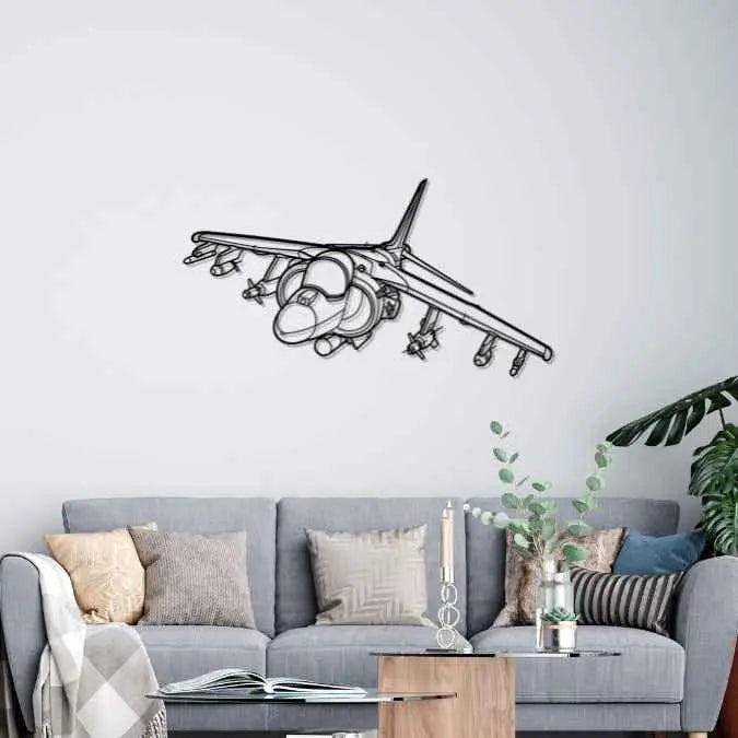 Décoration murale en métal - AV-8B Harrier aircraftvibes