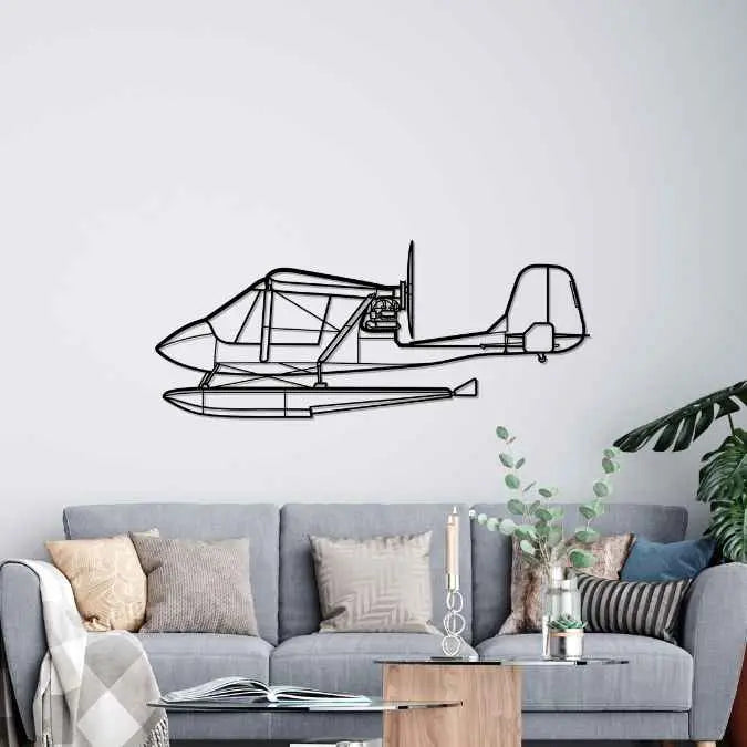 Décoration murale en métal - Challenger Silhouette aircraftvibes