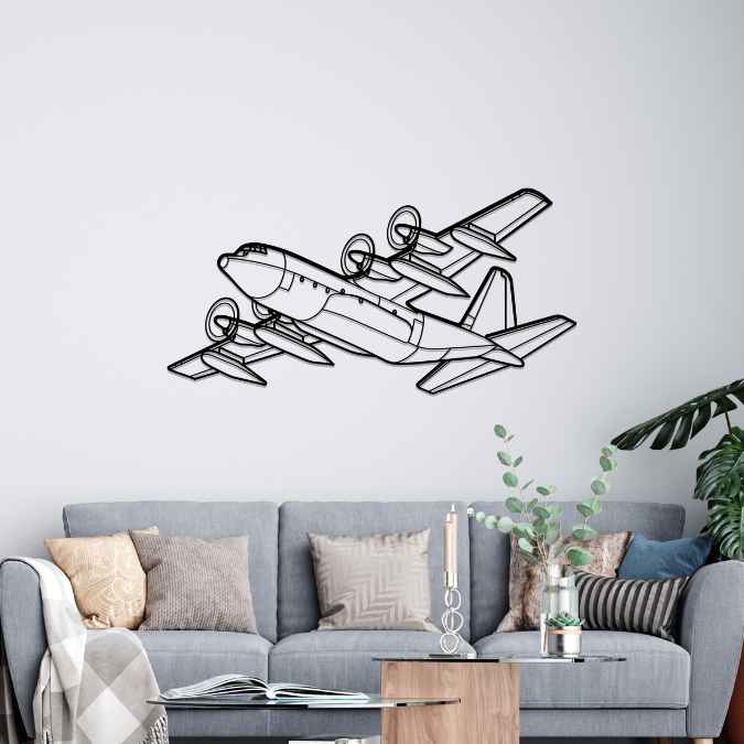 Décoration murale en métal - KC-130 Angle aircraftvibes