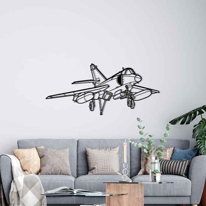 Décoration murale en métal - Super Étendard aircraftvibes